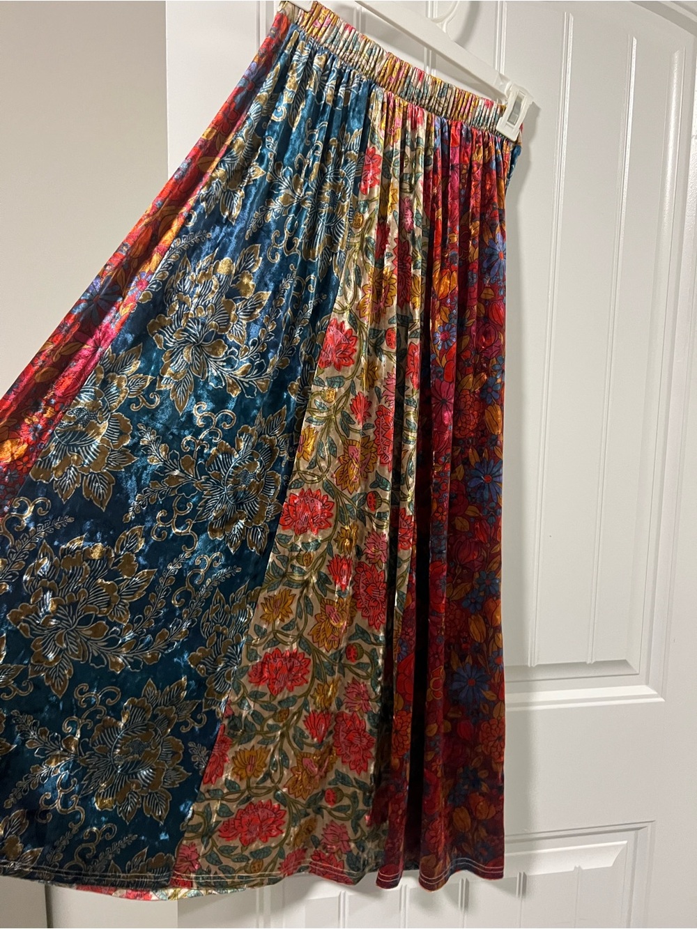 NWT Natural Life Velvet Boho Maxi Skirt XS - Picture 4 of 5